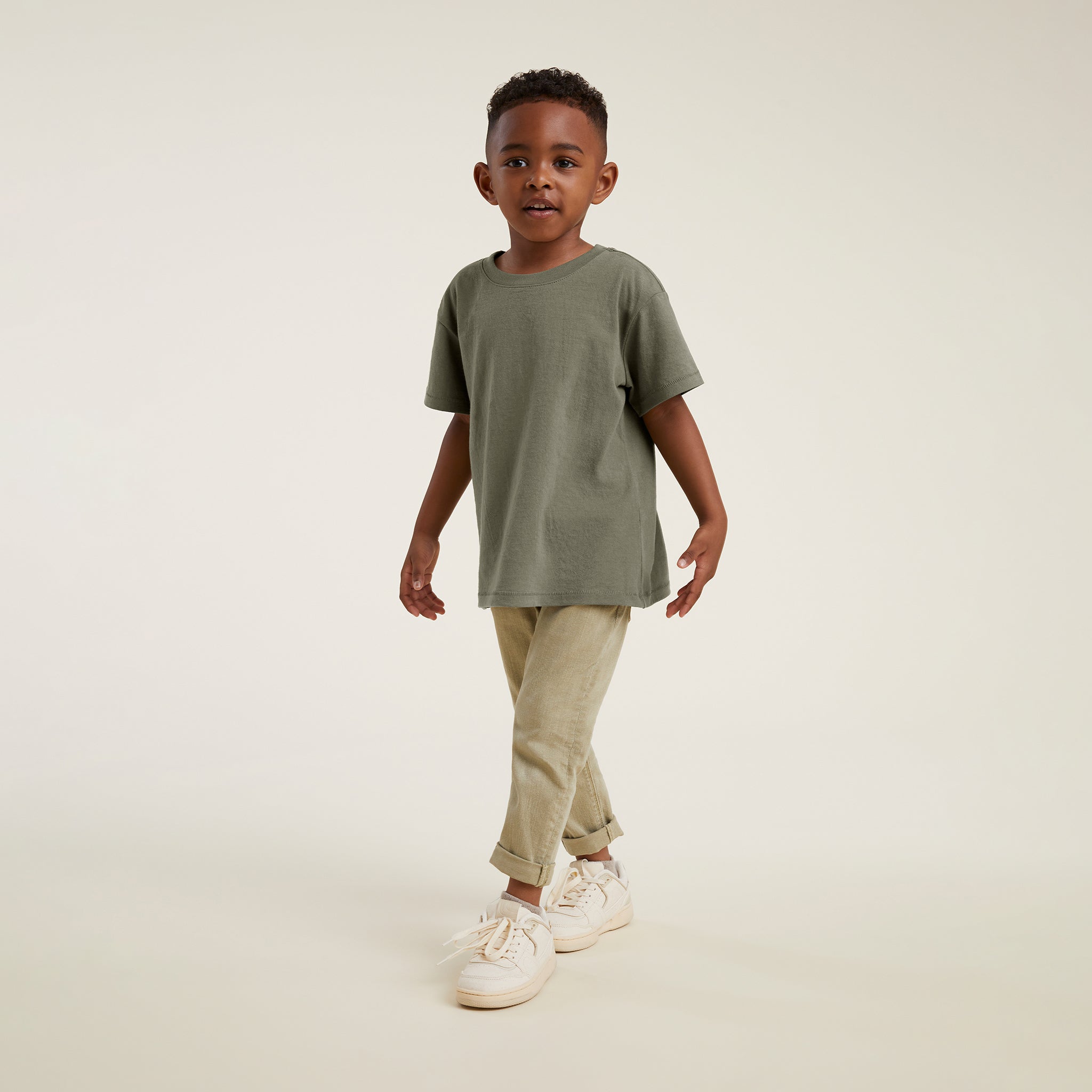 Boys Printed T-Shirt - Olive