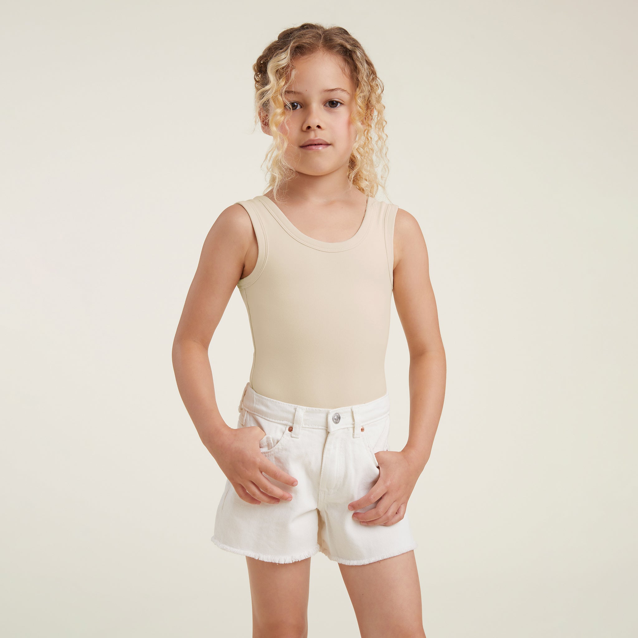Seamless Scoop Tank Bodysuit | Bone