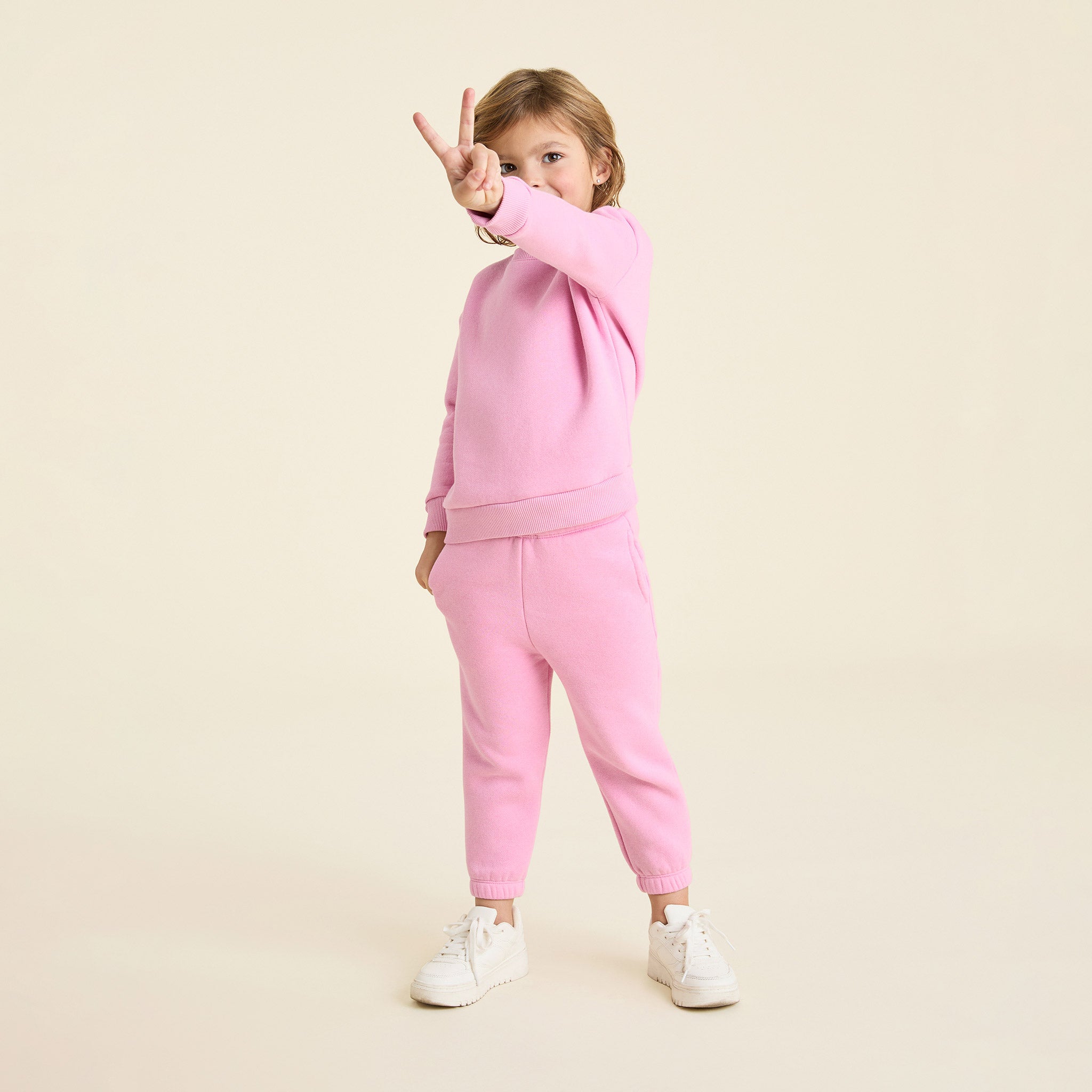 Kids Crewneck Sweatshirt | Bubblegum Pink