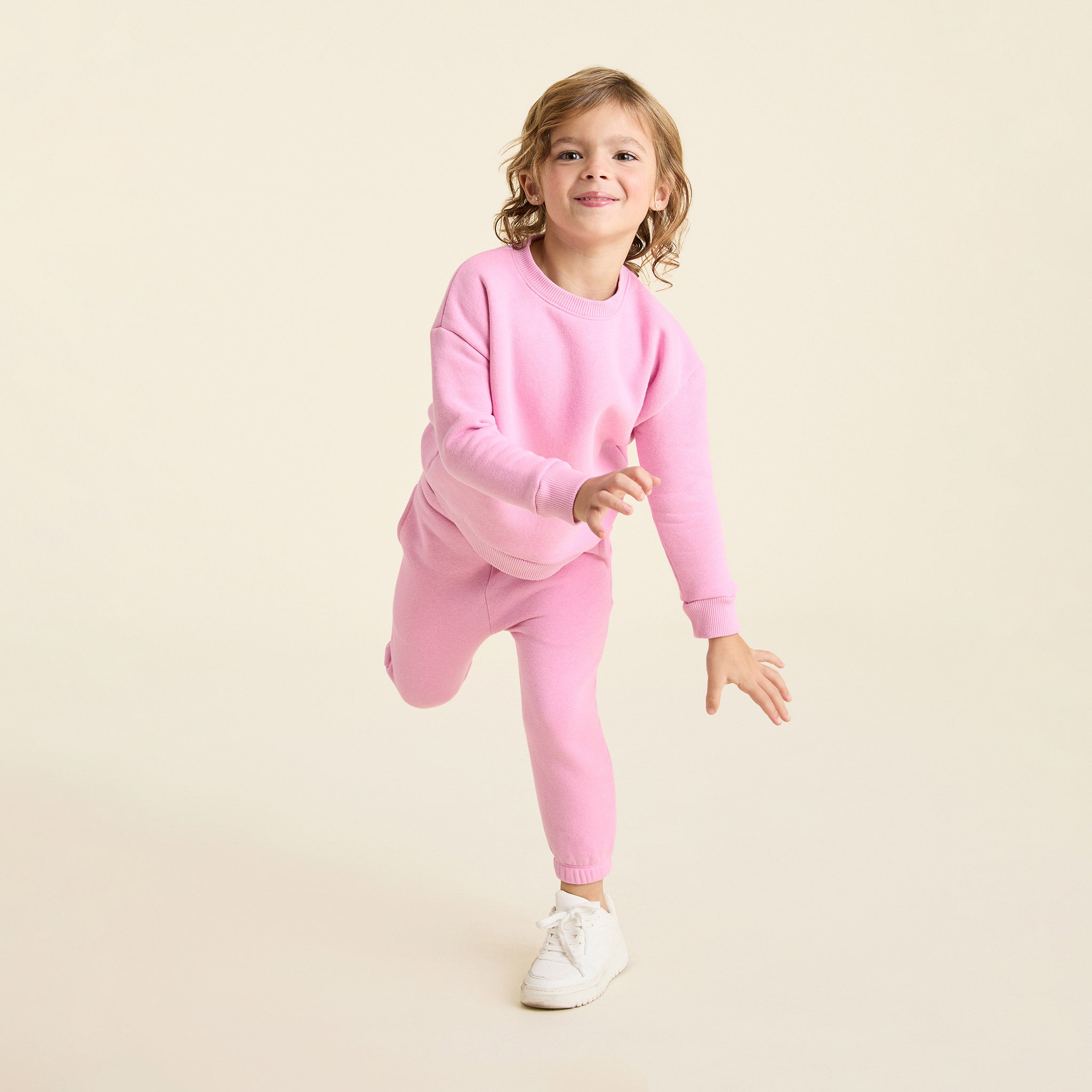 Toddler Crewneck Sweatshirt | Bubblegum Pink