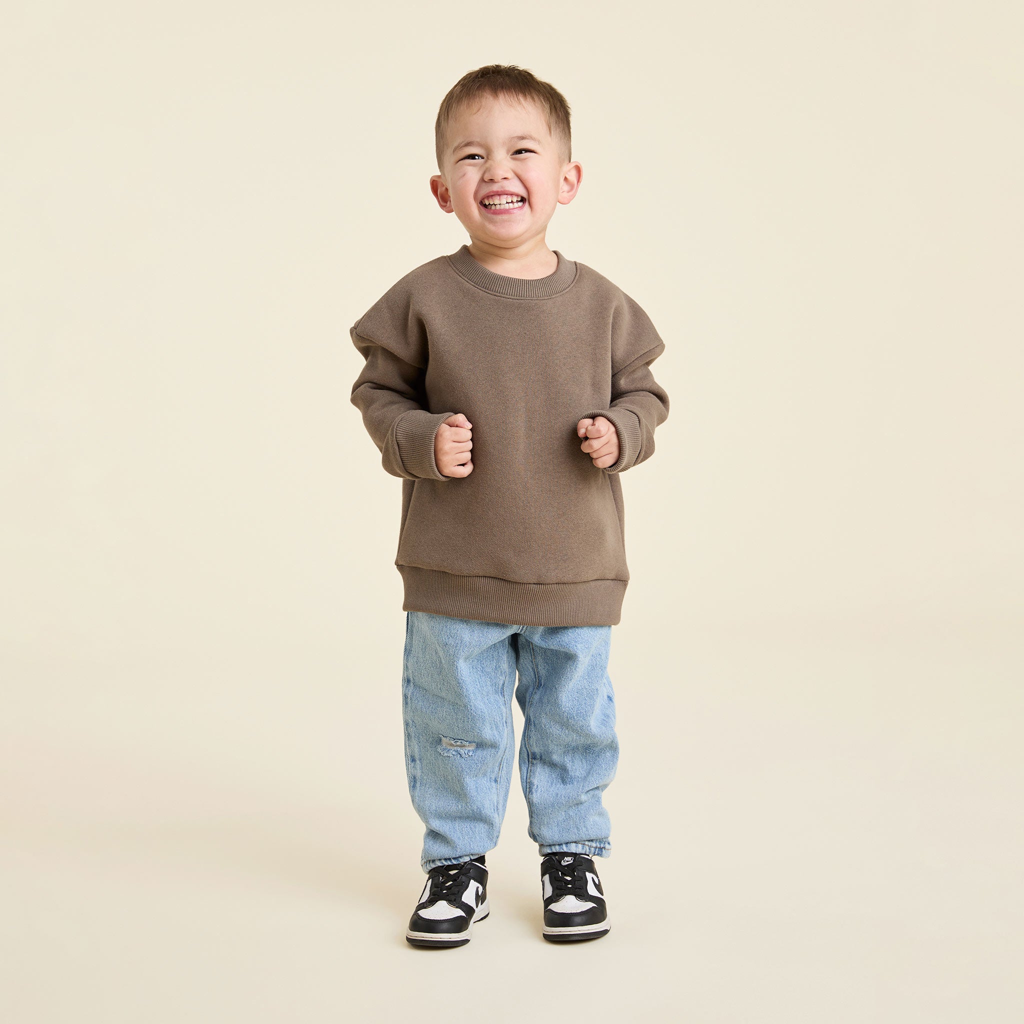 Kids Crewneck Sweatshirt | Mocha