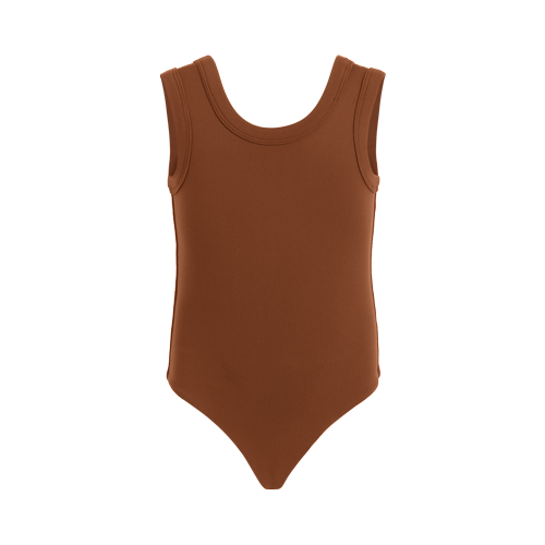 Seamless Scoop Tank Bodysuit | Chocolate