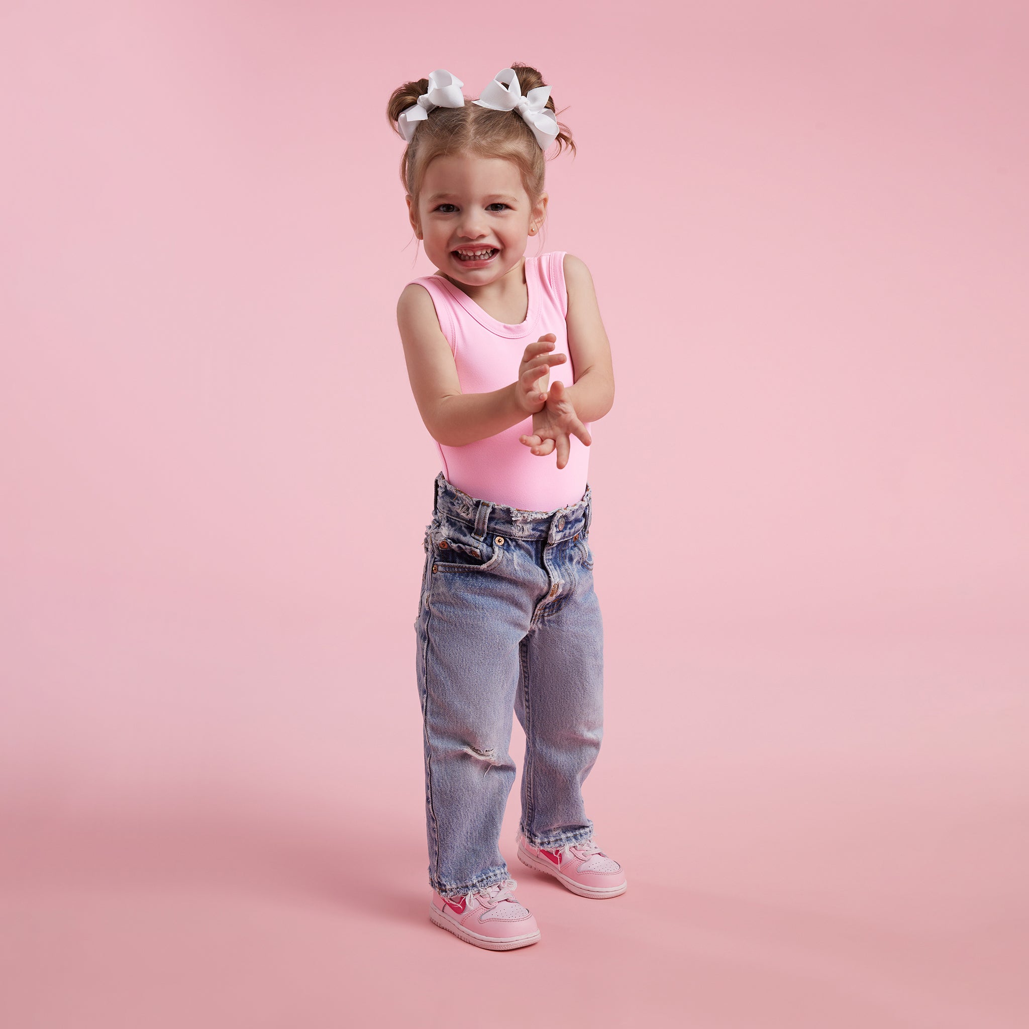 Seamless Scoop Tank Bodysuit | Bubblegum Pink