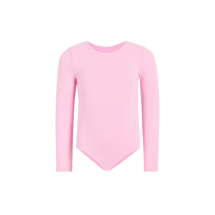 Long Sleeve Crewneck Bodysuit | Bubblegum Pink